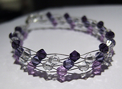 purple swarovski bracelet